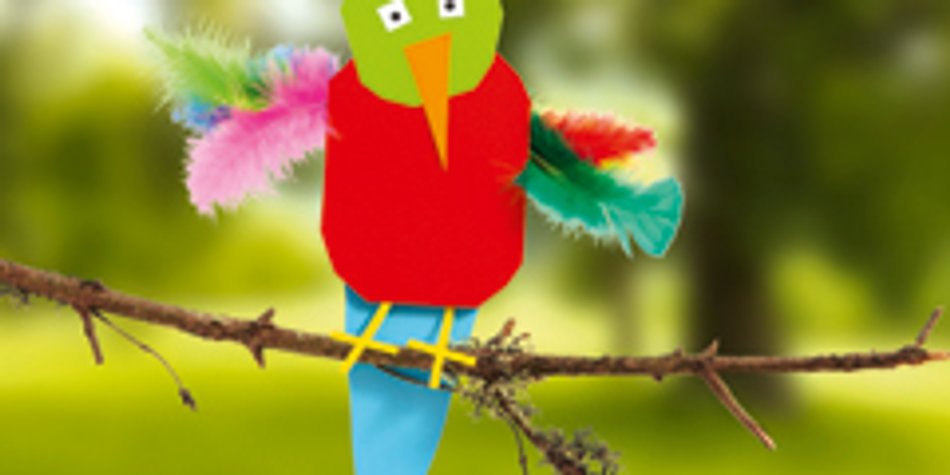 Papagei basteln aus Papier Papagei basteln aus Papier