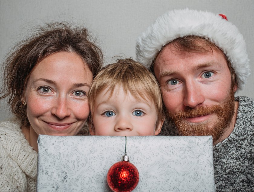 Spiele für Kinder für die Feiertage: Familien-Portrait