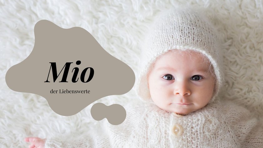 Diese 30 tollen Jungennamen enden auf O: Mio