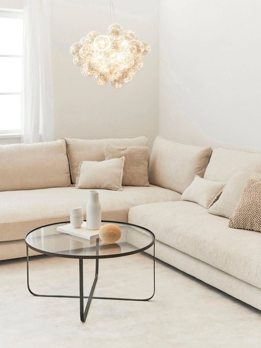 Lampe fürs Wohnzimmer - By Rydéns Mundgeblasende Pendelleuchte