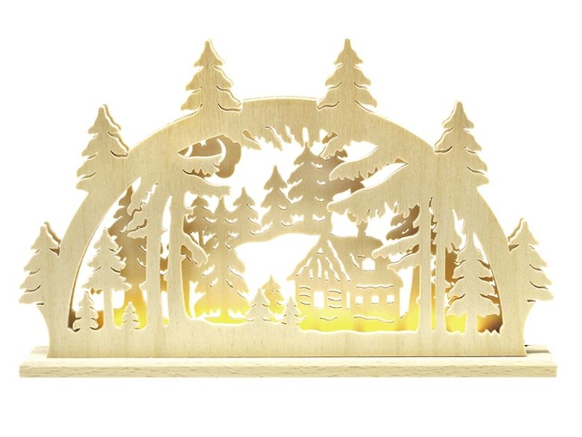 Käthe Wohlfahrt Deko: Lichterbogen Waldhäuschen