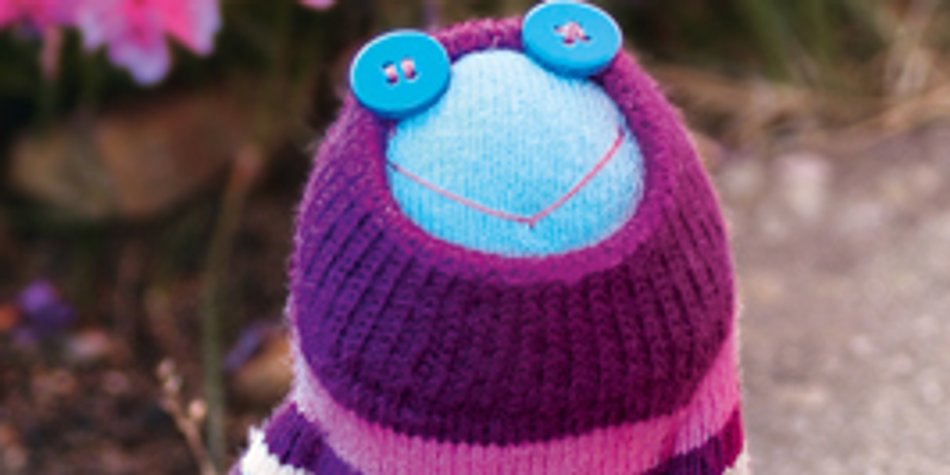 Sockentier nähen: Sepp der Frosch Sockentier nähen: Sepp der Frosch
