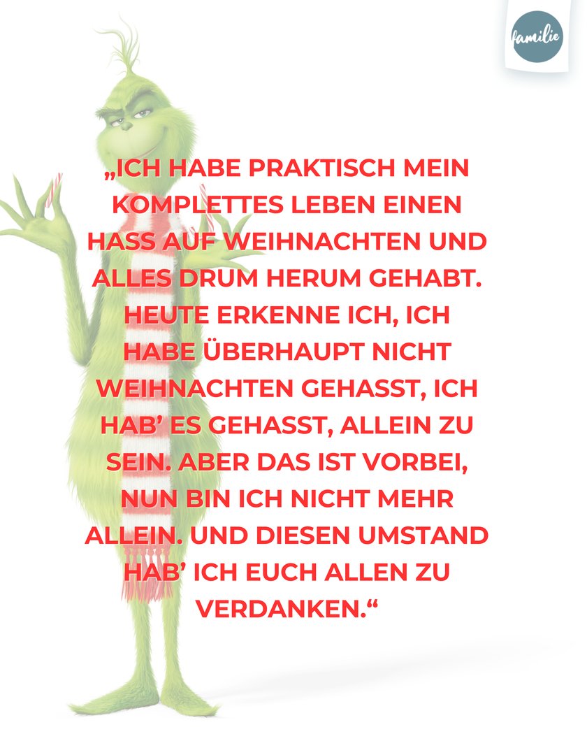 Böse Sprüche zu Weihnachten - Grinch Spruch