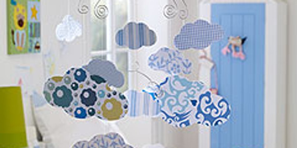 Mobile "Wolken" basteln - Schritt für Schritt Mobile "Wolken" basteln - Schritt für Schritt