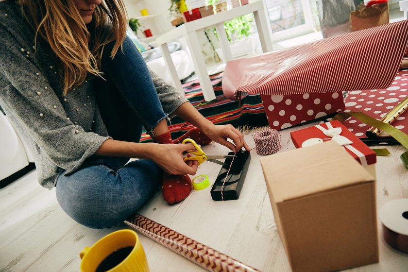 Geschenkverpackung soziale schicht