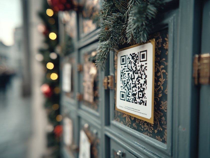 Boomer-Adventskalender: Ein Kalendertürchen mit QR-Code
