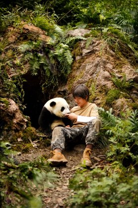 Moon, der Panda: ... doch dann macht er eine besondere Begegnung - er trifft den kleinen Panda Moon. Moon, der Panda: ... doch dann macht er eine besondere Begegnung - er trifft den kleinen Panda Moon.