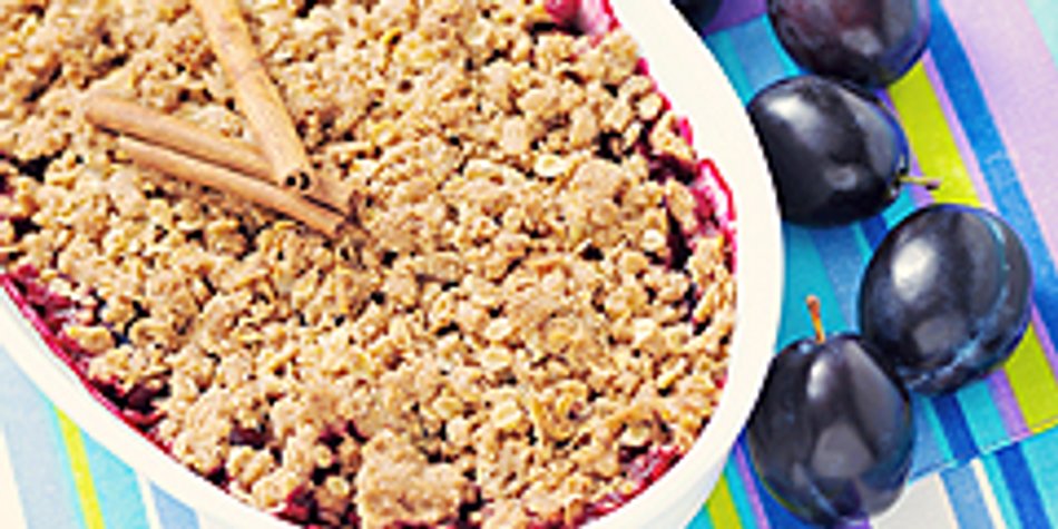 Zwetschgen-Crumble: Leckeres Rezept für den Herbst Zwetschgen-Crumble: Leckeres Rezept für den Herbst