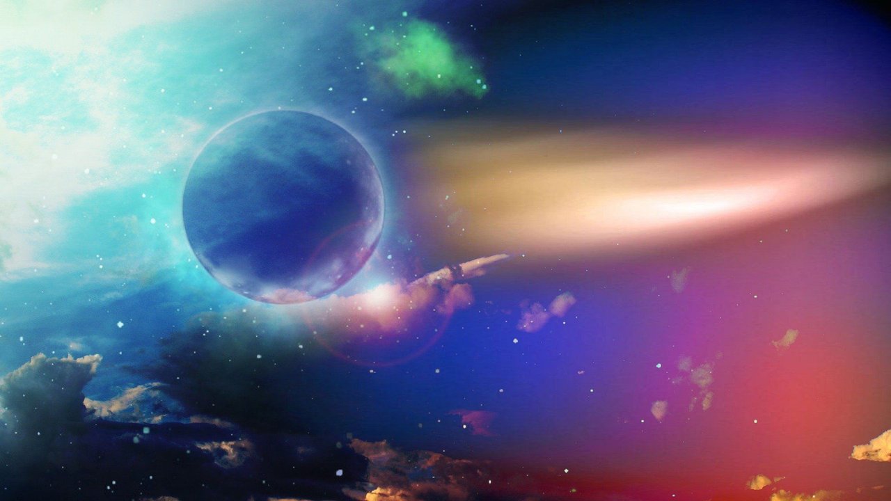 Planet im Weltraum. Planet im Weltraum.