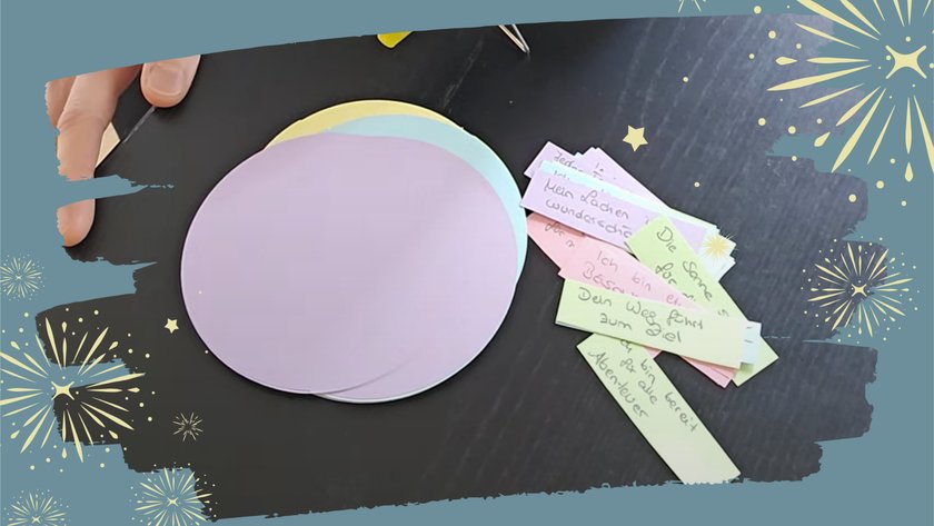 Mini-DIY: Glückskekse aus Papier zu Silvester - Material