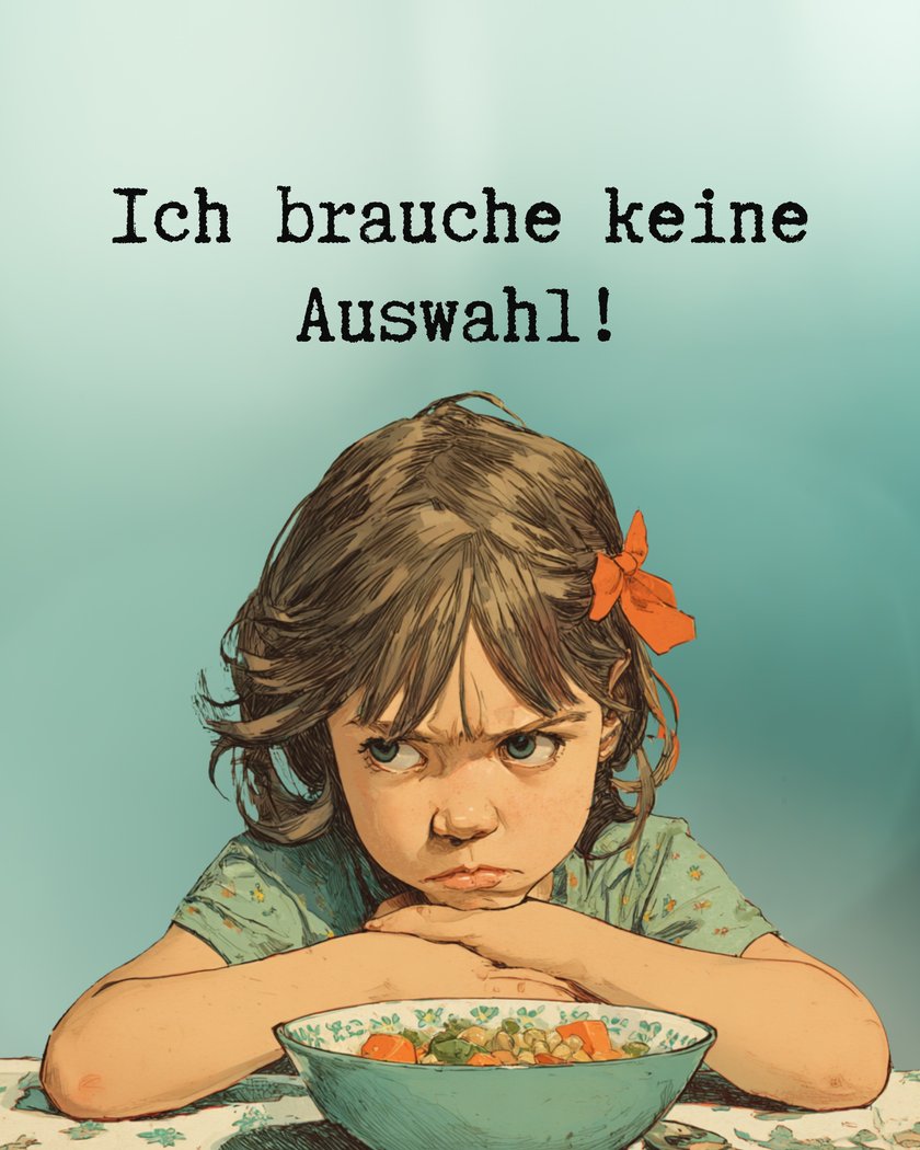 Picky Eater Charakter Angst vor Neuem Picky Eater Charakter Angst vor Neuem