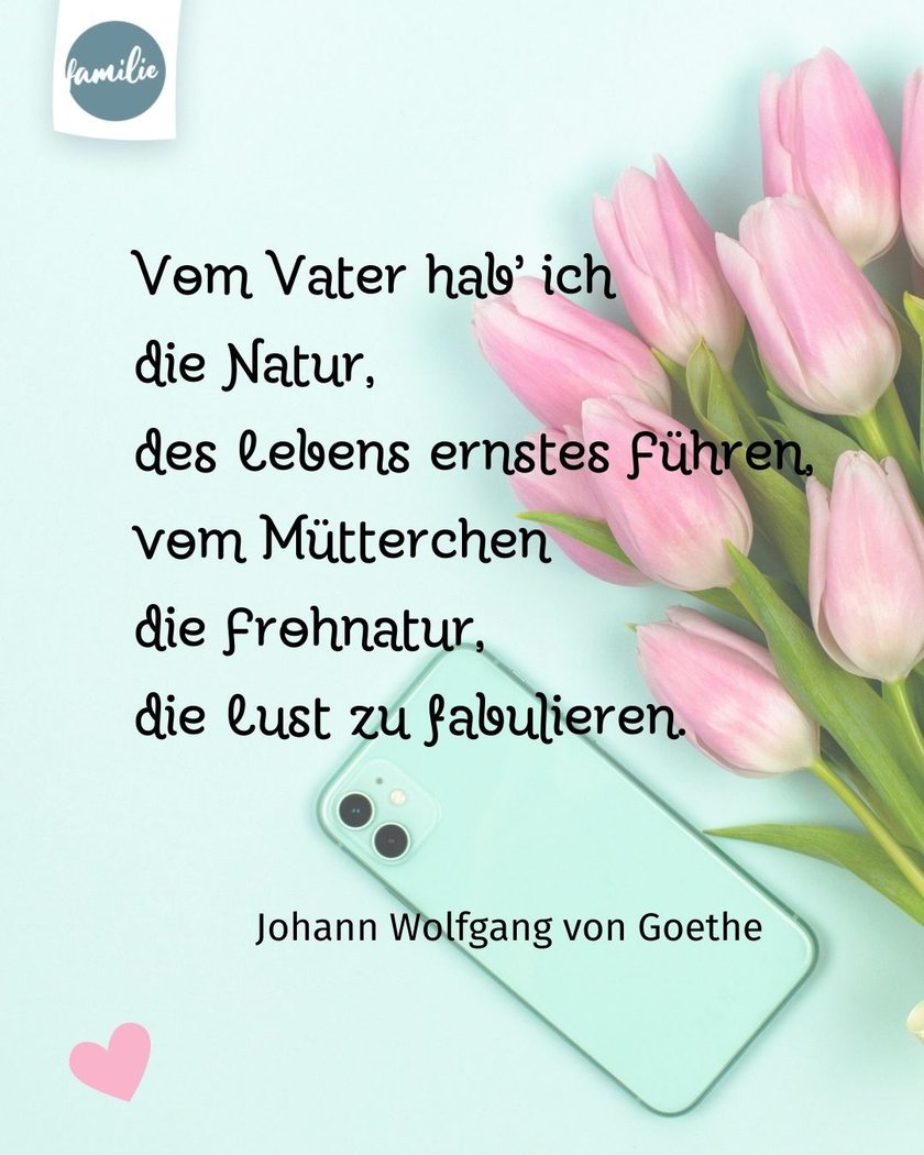 Muttertagsspruch Goethe