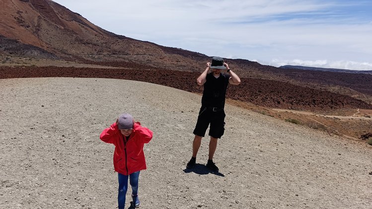 Stürmisch im Nationalpark Pico del Teide Stürmisch im Nationalpark Pico del Teide