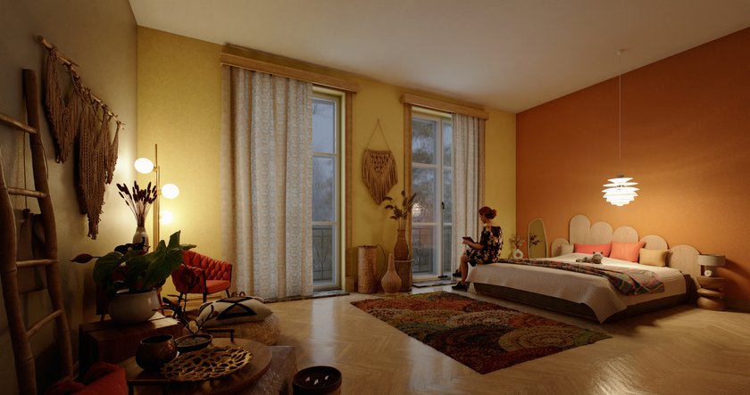 Warmes Licht in Schlafzimmer Warmes Licht in Schlafzimmer