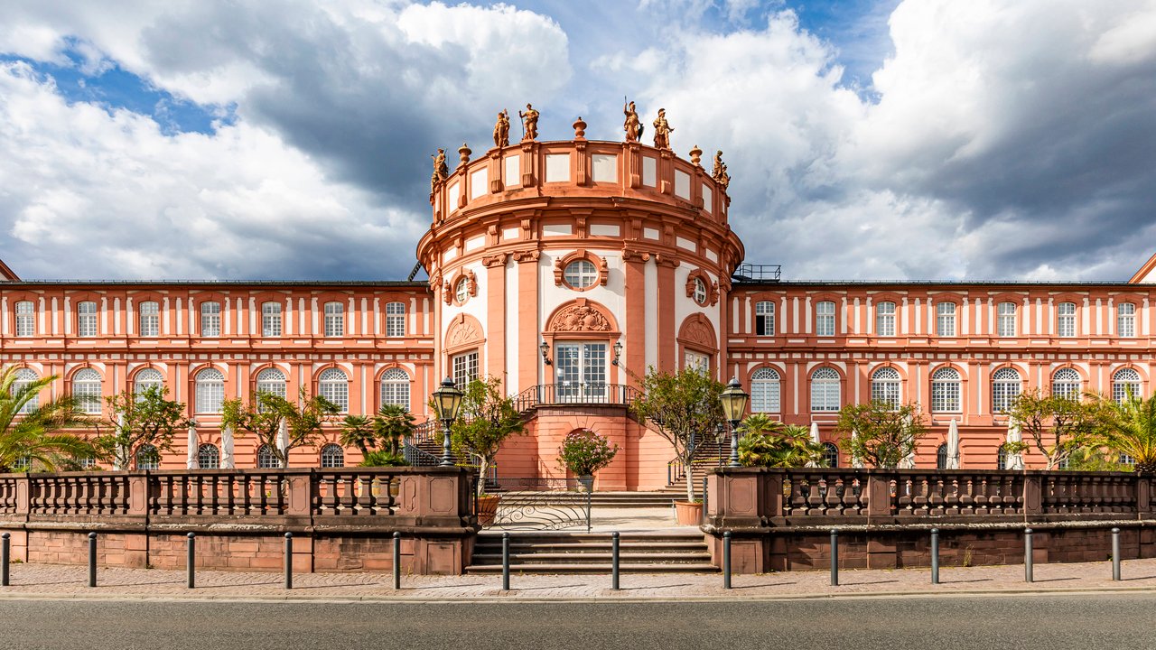 Biebrich Castle baroque historic palace Wiesbaden Germany facade, WDF07886 Biebrich Castle baroque historic palace Wiesbaden Germany facade, WDF07886