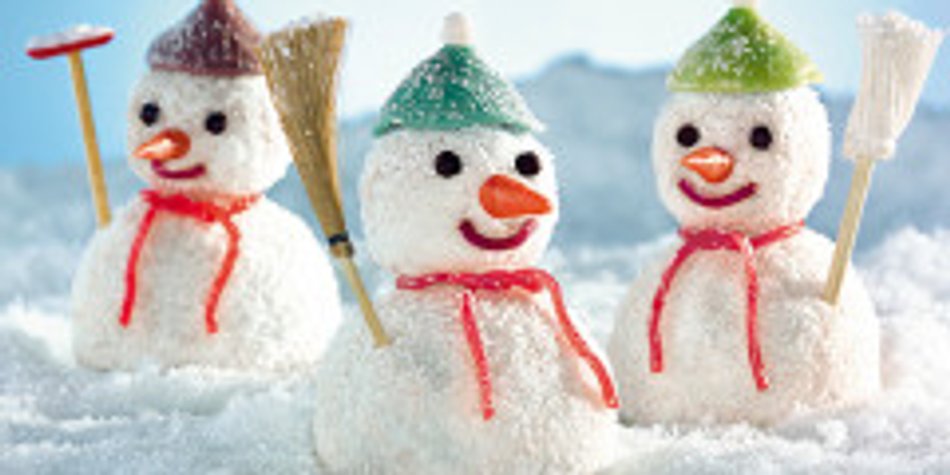 Lustige Schneemänner zum Vernaschen Lustige Schneemänner zum Vernaschen