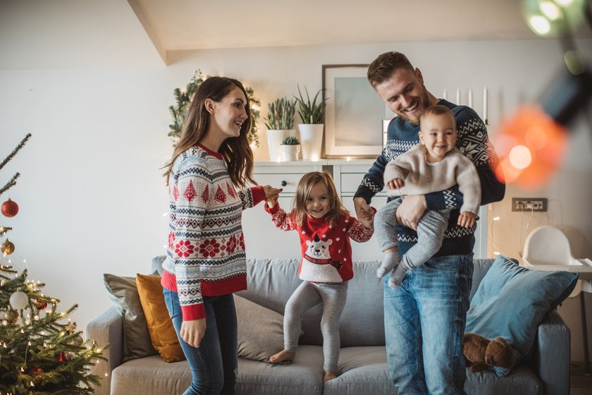 Boomer-Großeltern Weihnachten: Benehmen