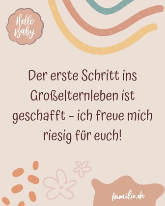 Glückwünsche zum Enkelkind