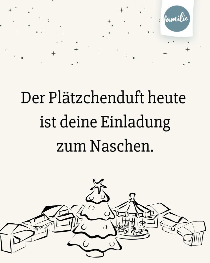 Adventskalender Sprüche  - Knusperfreude