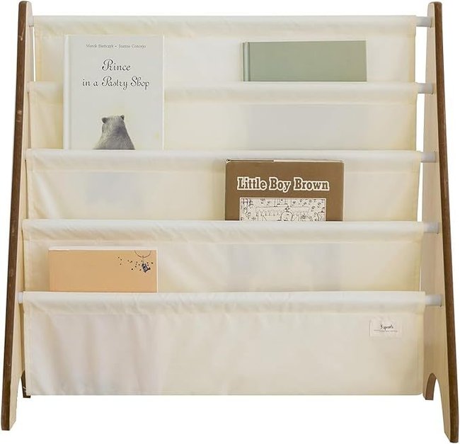 Montessori-Regale: 3 Sprouts Bücherregal Canvas Montessori-Regale: 3 Sprouts Bücherregal Canvas