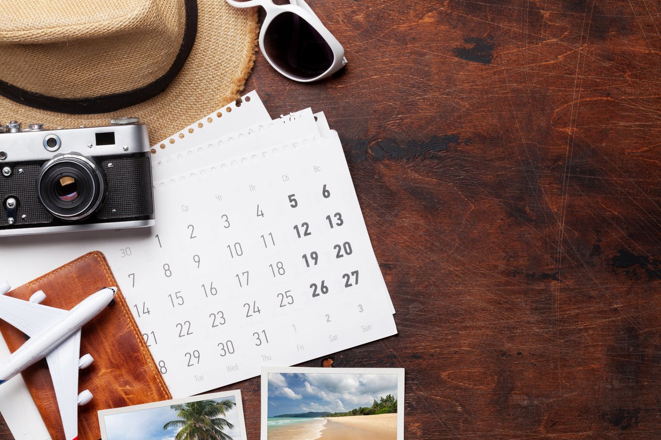 Urlaubsplanung Kalender mit Brückentagen