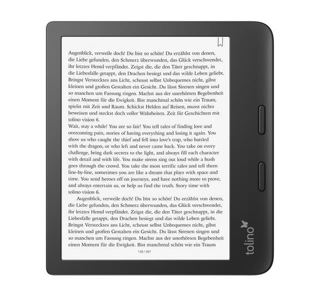 eBook Reader-Test - Tolino Vision 6