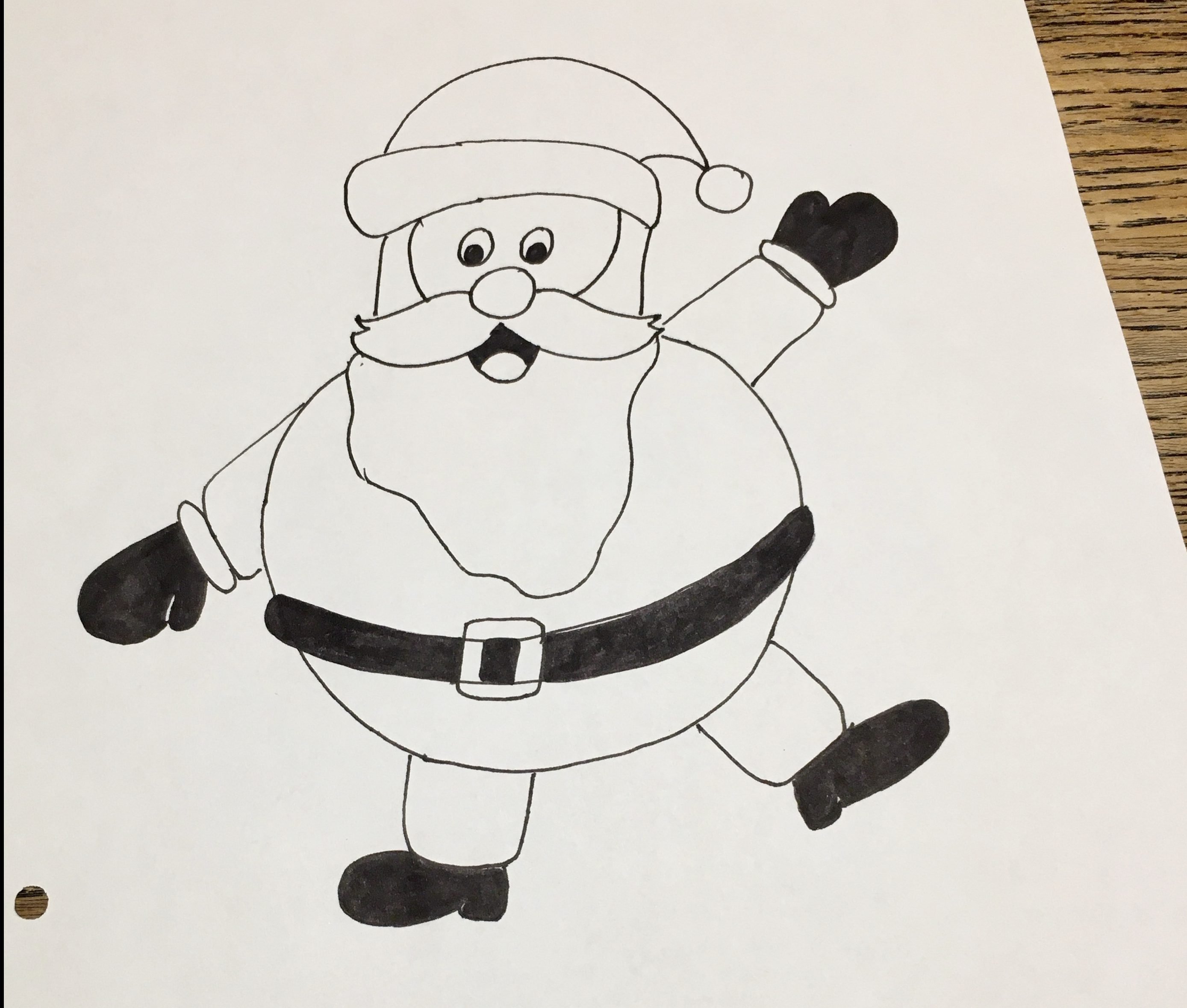 Zeichnen weihnachtsmann