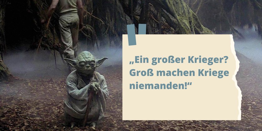 Yoda Zitate Großer Krieger