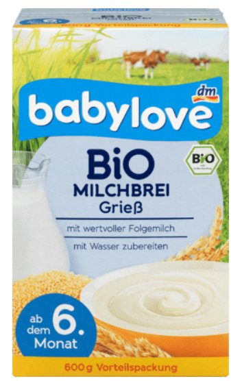 Babynahrung im Test: dm babylove Bio Milchbrei Grieß