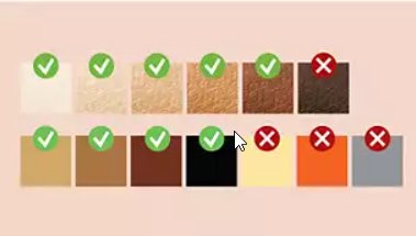 Hauttöne und Haarfarben IPL Lumea Prestige Philips Hauttöne und Haarfarben IPL Lumea Prestige Philips