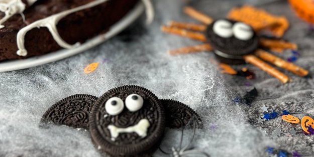 Spinnen und Fledermäuse: So zauberst du blitzschnell gruselige Snacks für kleine Monster