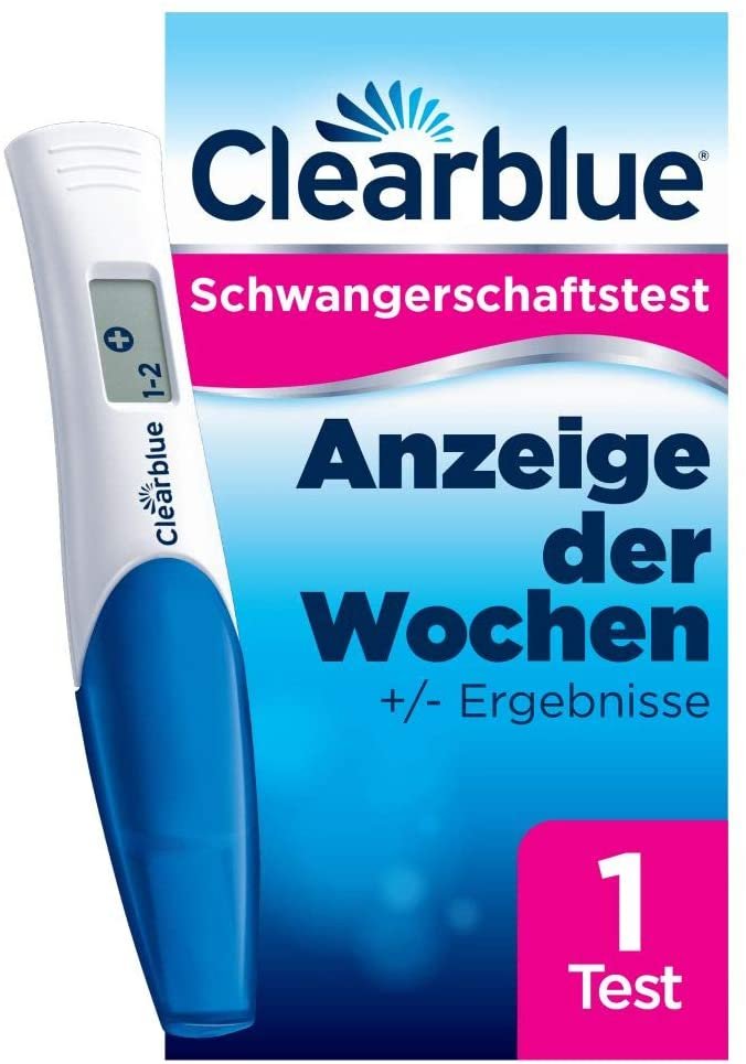 Schwangerschaftstest mit Wochenanzeige von Clearblue