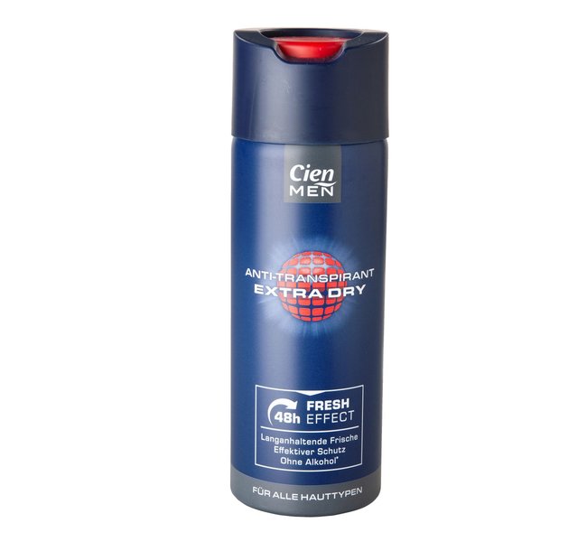 Männer-Deo-Test - Lidl Cien Men Anti-Tran­spirant Extra Dry 48h Fresh Effect
