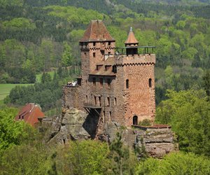 Mittelalter: In diese Felsenburg kam man nur mit großem Aufwand hinein