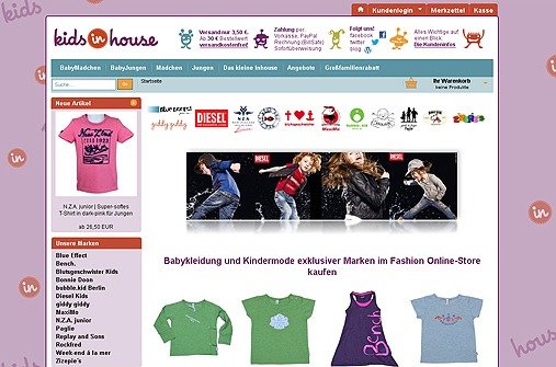Online-Shops für Baby- und Kindermode: kindsinhouse