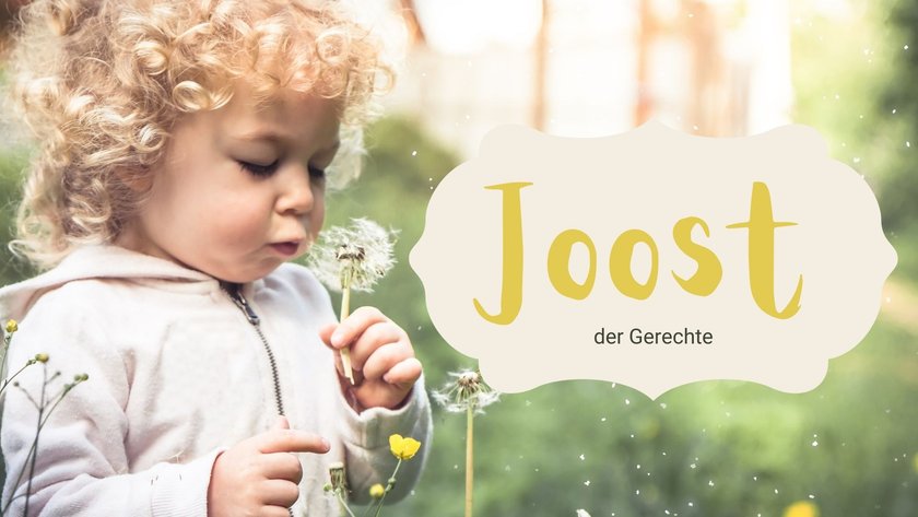 #14 Niederländische Jungennamen: Joost