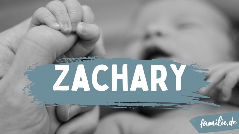 „Zachary“ ist eine englische Variante von „Zacharias“ und bedeutet „Der Herr hat sich erinnert“.