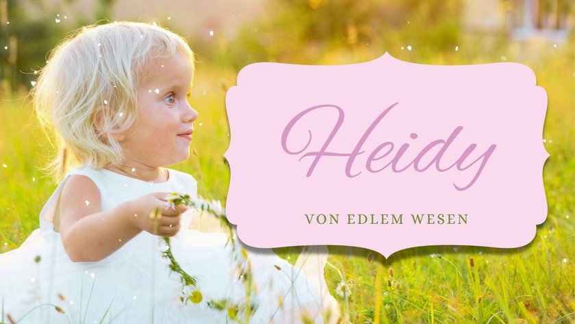 #6 Niederländische Mädchennamen: Heidy