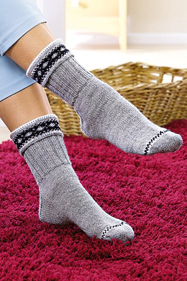 Socken Mit Jacquard Umschlag Stricken Familie De