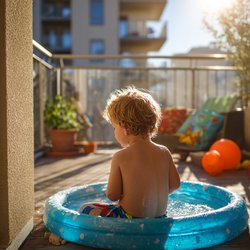 Verbotene Abkühlung: Warum viele Balkon-Planschbecken in Deutschland untersagt sind