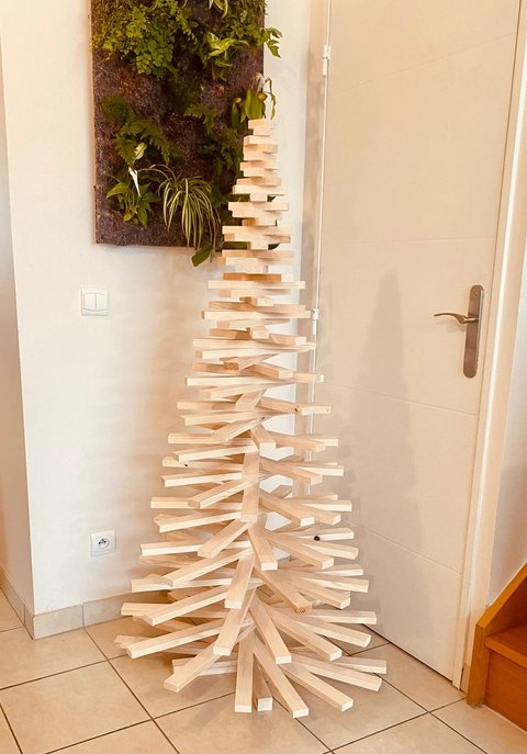 Weihnachtsbaum Alternativen aus Holz Metall und