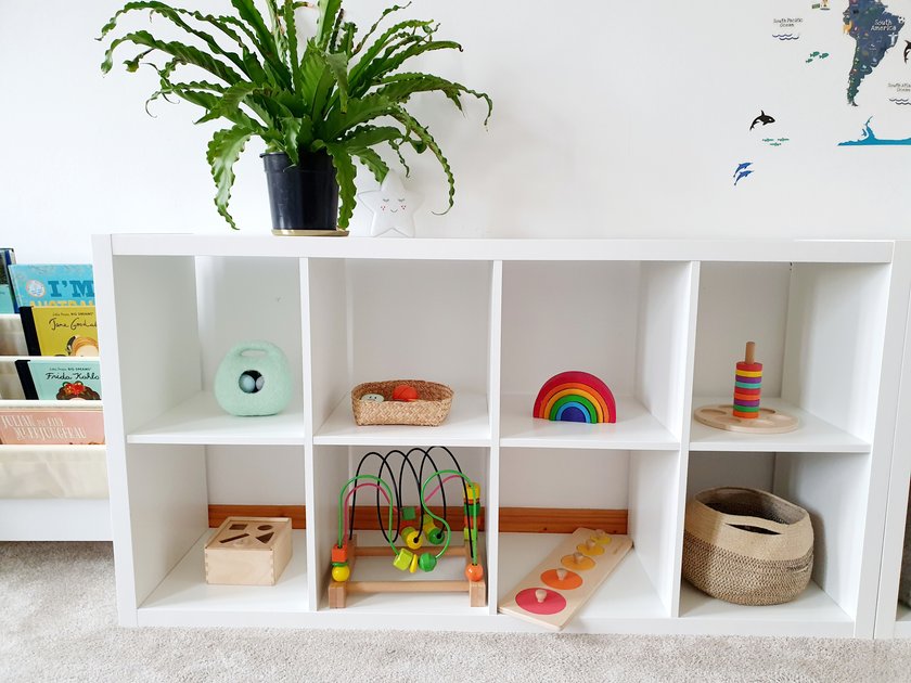 Montessori Kinderzimmer Ikea: Montessori Regal Kallax