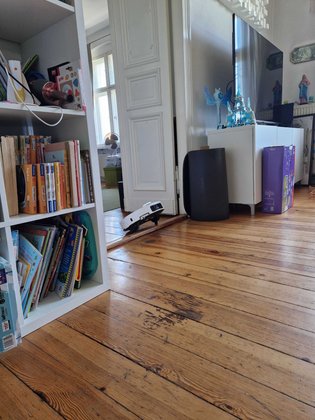 Test Dreame X50 Ultra Complete: Dank seiner Kletterfunktion hat er auch keine Probleme mit unseren hohen Schwellen in der Altbauwohnung.