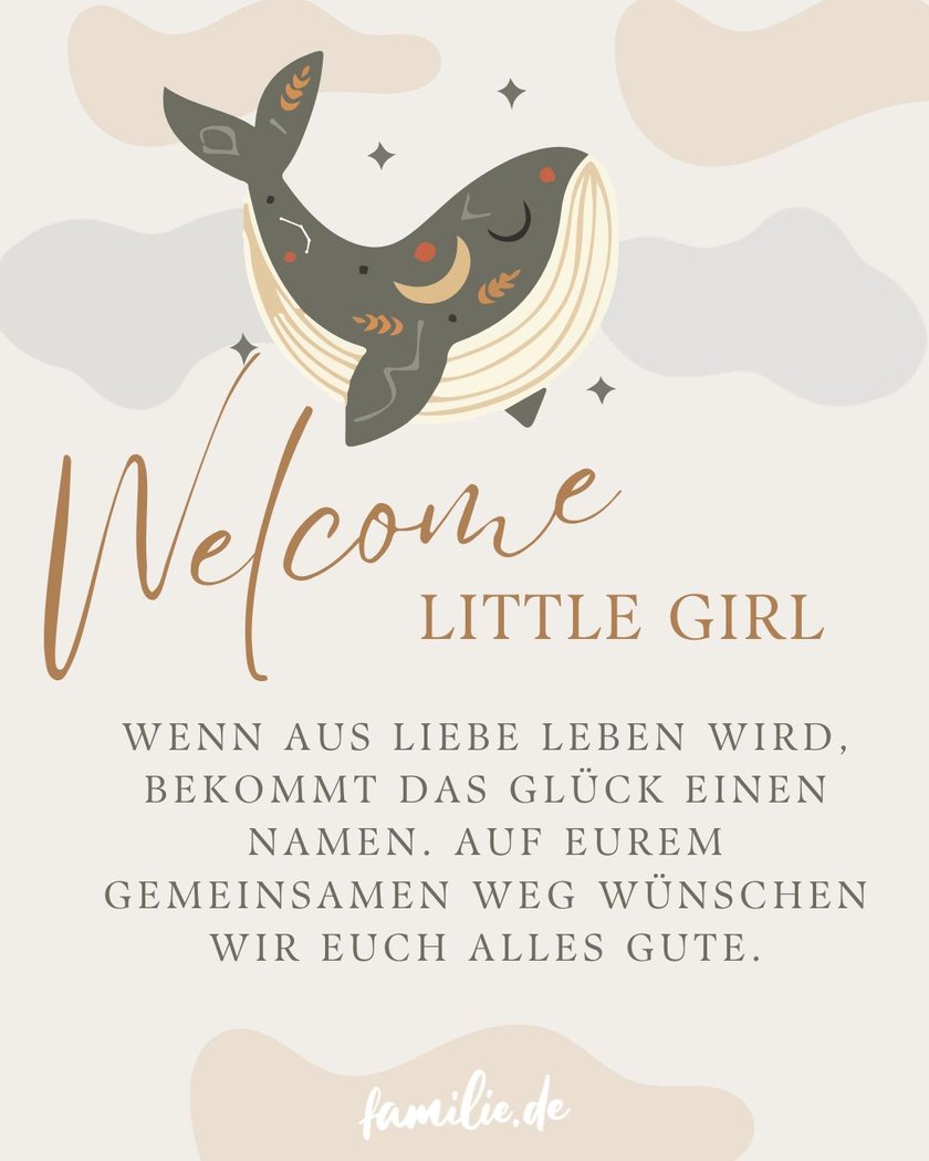 Liebevolle glückwünsche zur geburt eines mädchens