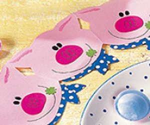Basteln mit Papier: Glücksschweinchen