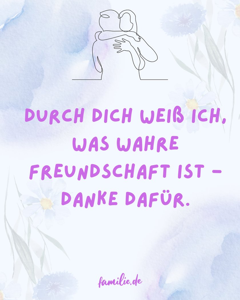 Sprüche um Danke zu sagen - Freundschaft