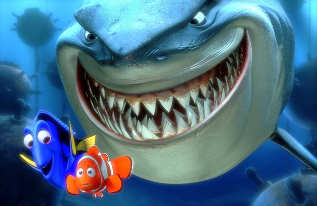 Ich will nicht mehr ins Meer, Mama! Die Haie aus findet Nema können Kinder durchaus erschrecken.