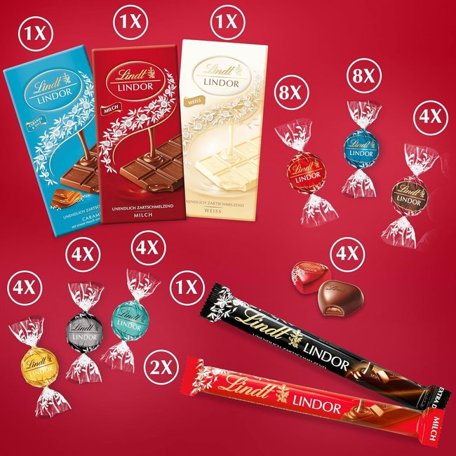 Amazon-Deal - Lindor Schokoladen-Geschenkkorb Auswahl