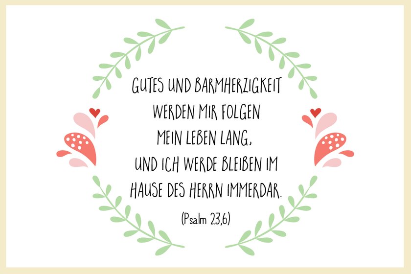 Taufspruch Psalm 23,6
