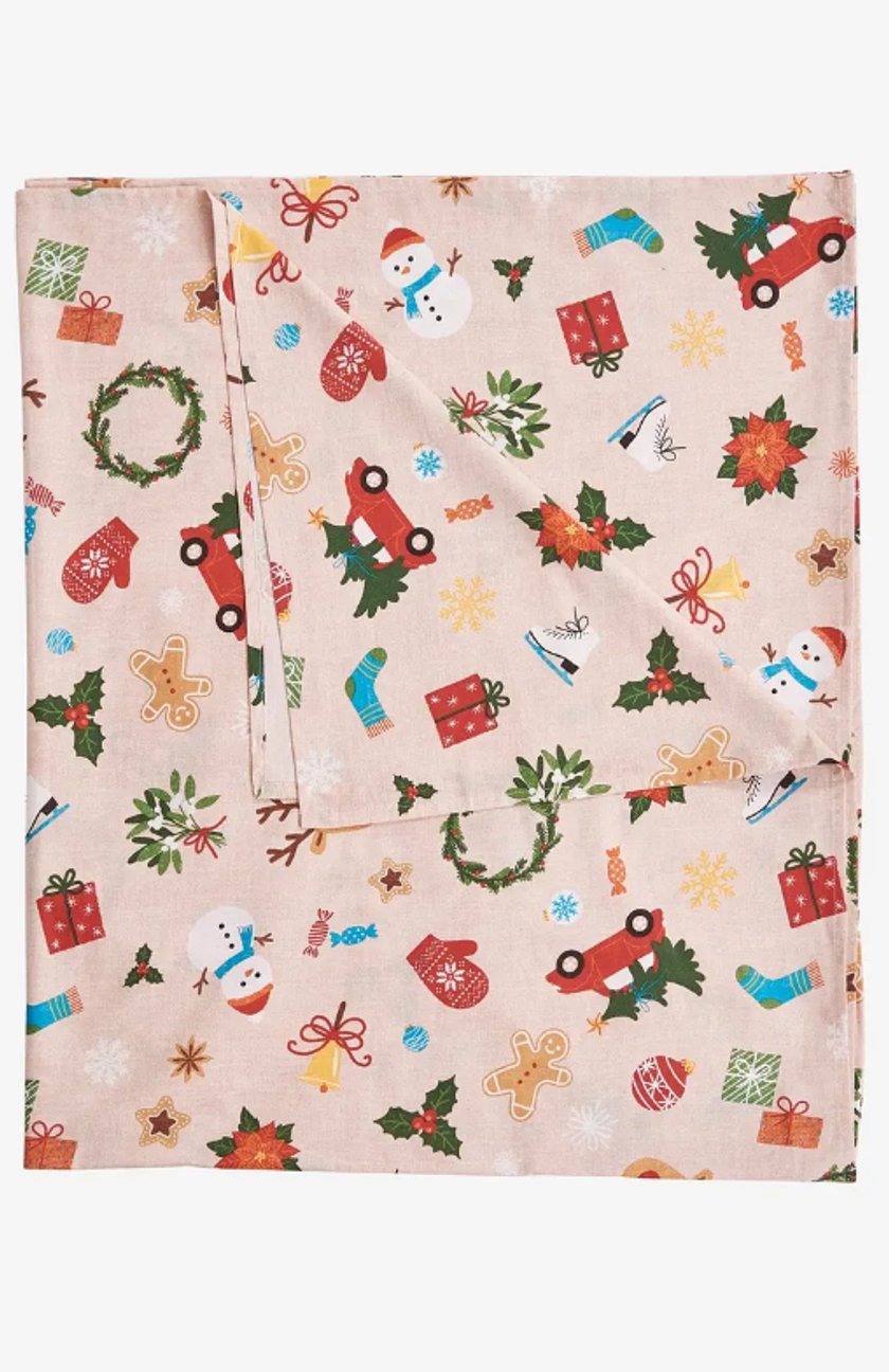 Tagesdecke mit Weihnachtsmotiven